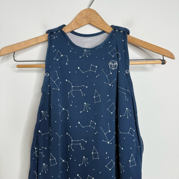 Woolino 4 Season Classic Baby Sleep Bag Merino Wool Organic Cotton Night Sky 2-4 - Picture 4 of 16